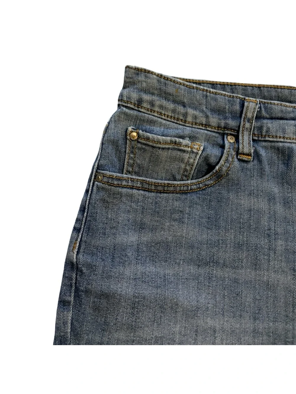 GAP Denim High Rise Jean Shorts Button Fly Size 10/30 raw hem